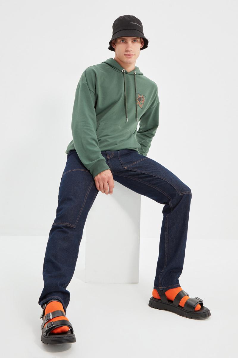 

Men's Jeans Trendyol Men 'S Straight Fit TMNAW22JE0204, Navy blue