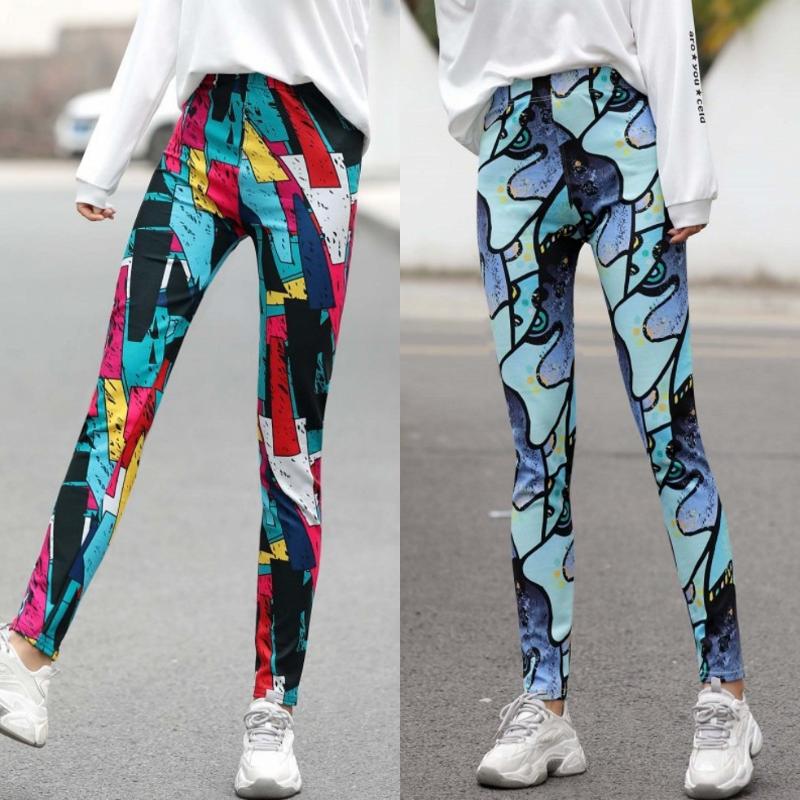 

Women's Leggings Autumn And Winter Cashmere Bottoms Wear Women's Pants Thin Plush Warm Stretch High Waist Yoga Outdoor Sports PantsWomen, Pink and blue box