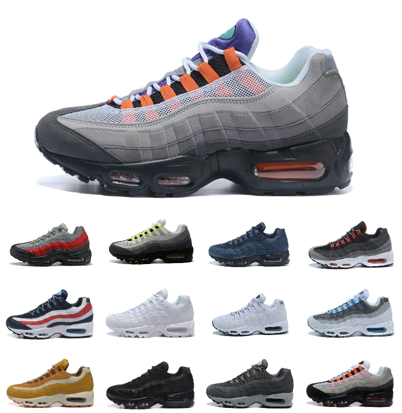 

Shoes UNDEFEATED 95 OG TT Mens Running 95s Triple black white Sneakers 20th Anniversary Sole Grey University Blue Neon Chaussures Men, A016