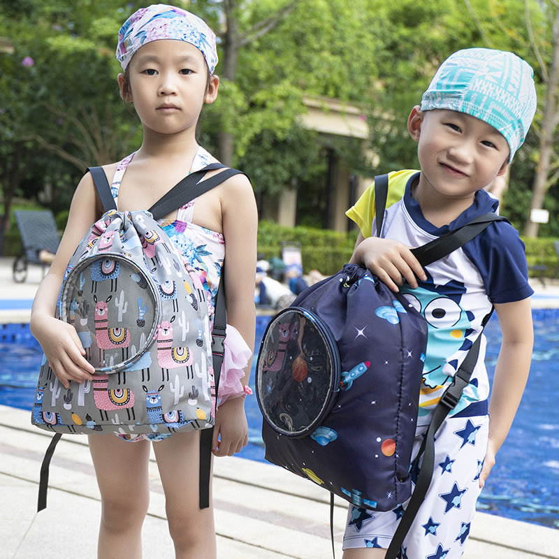 

Water proof pouch PVC Beach Bag Foldable Dry Sack Children Wet and Dry Separation Storage Backpack Kids Outdoor Swim Waterproof Bags