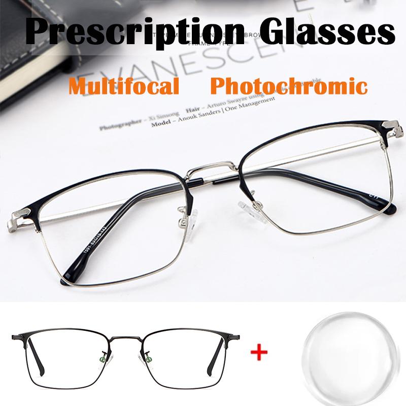 

Sunglasses Custom Prescription Myopia Glasses Men Women Fashion Pochromic Multifocal Reading Chameleon Anti Blue-ray Eyeglasses