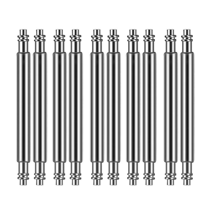 

Repair Tools & Kits Watchmaker Accessories Stainless Steel Spring Bar 10pcs Silver Metal Watchband Tool 14/18/20/22/24/30mm Strap Link PinRe