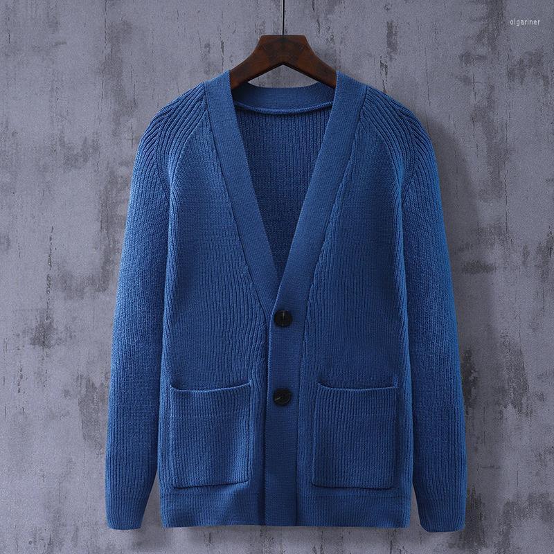 

Men's Sweaters Male Loose Oversize V-neck Long Sleeve Knitted Outerwear Korean Style Design Classic Daily Cardigan Q49Men's Olga22, P51doulvse