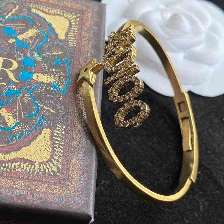 Fine letter open Bracelet star fashion trend punk men's and women's open adjustment Bracelet-image-782537522