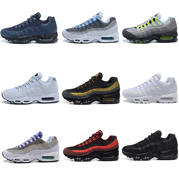 

2022 New Top Quality 95 Running Shoes Men Women Triple Black White Neon Laser Fuchsia Red Orbit Bred 95s Mens Sneakers 36-45