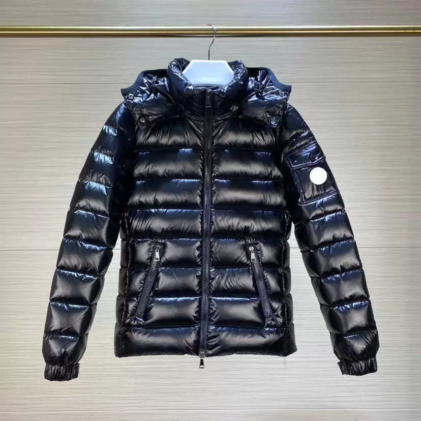 

France Brand Womens Down Jackets luxury Hooded Parkas Slim Embroidered letter badge women Outerwear Coats, Black