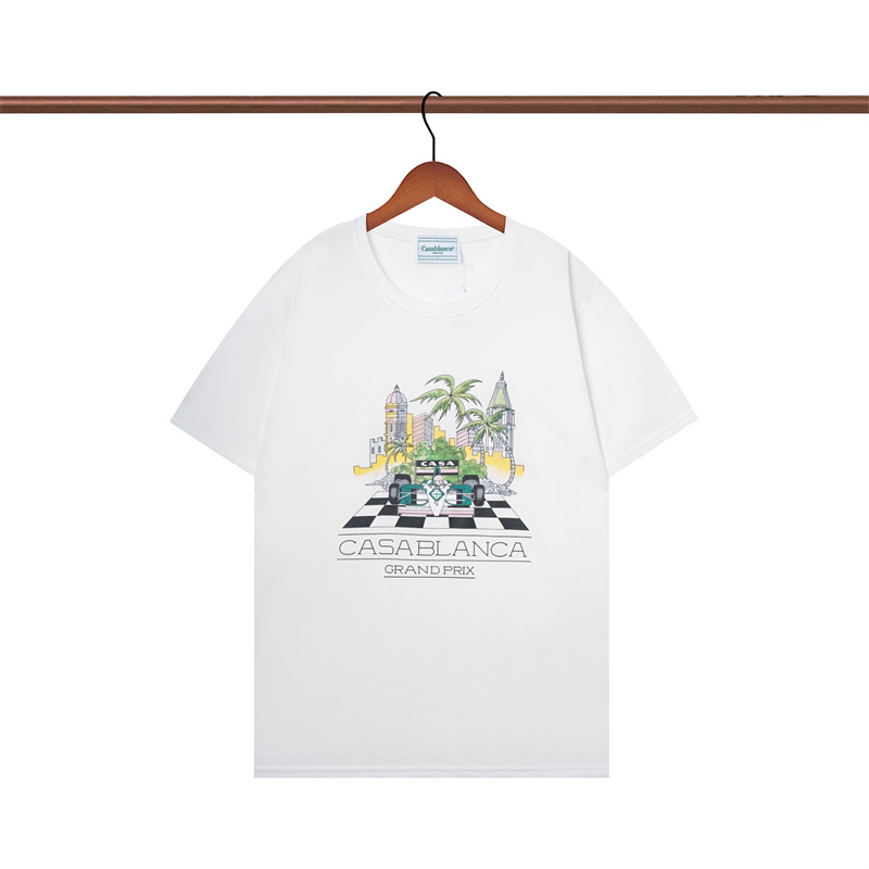 

Casa Men's T-shirts Colorful Letter Print Brand Men Short-sleeved T-shirt Designer Outfits Tee Shirt Homme Summer O-neck Tshirt 3K