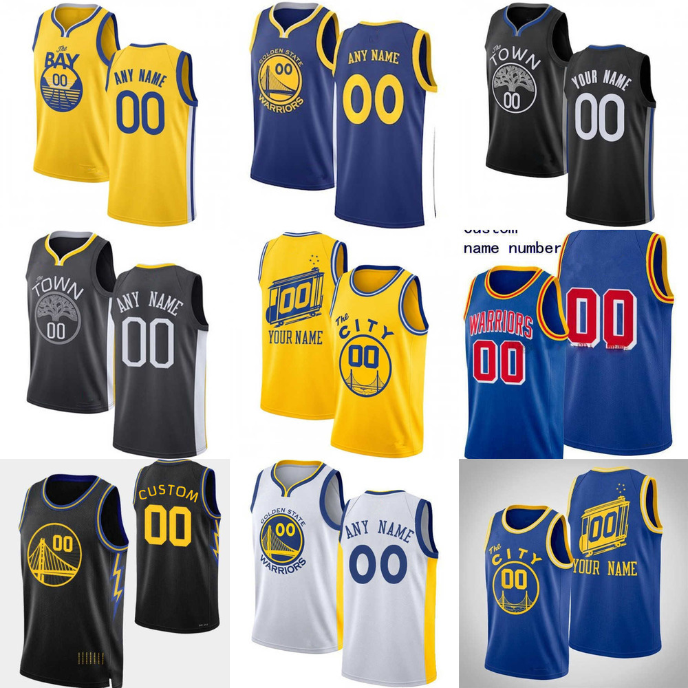 

75th Custom Men Women youth 8 Nemanja Bjelica 9 Andre Iguodala 00 Jonathan Kuminga 1 Damion Lee Golden''State''Warriors''Basketball Jerseys, Color