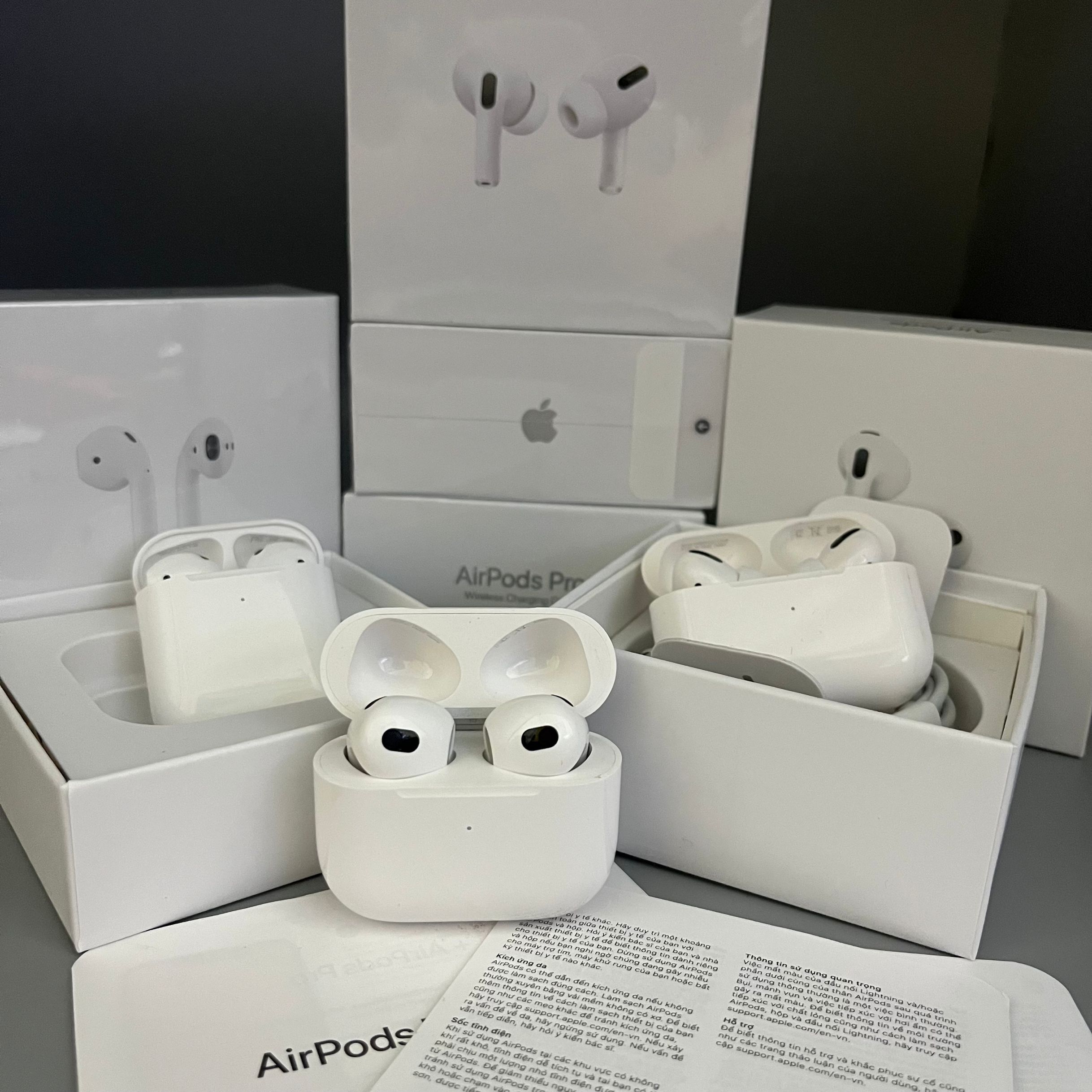 

Newest 3rd generation AP3 Airpods pro Gen 3 earphones GPS Renamed Wireless Charging Bluetooth Headphones Pods 2 AP2 Earbuds 2nd Generation with Valid serial number, White