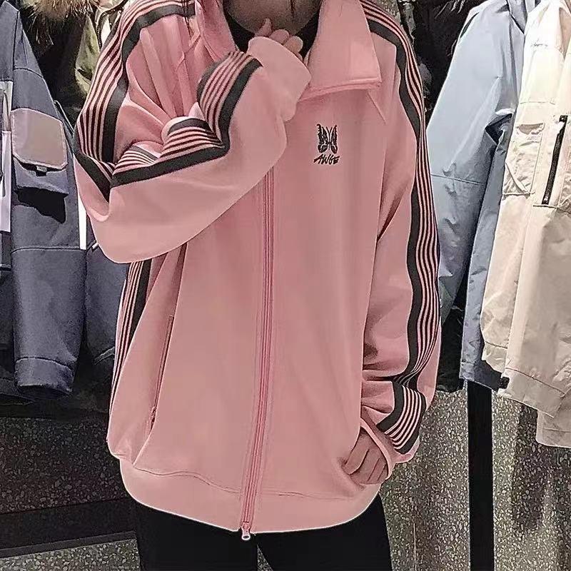 

Men' Jackets Needles Men Women Casual Couples Wear Classic Butterfly Embroidery AWGE Autumn And Winter Clothes Keep Warm CoatMen