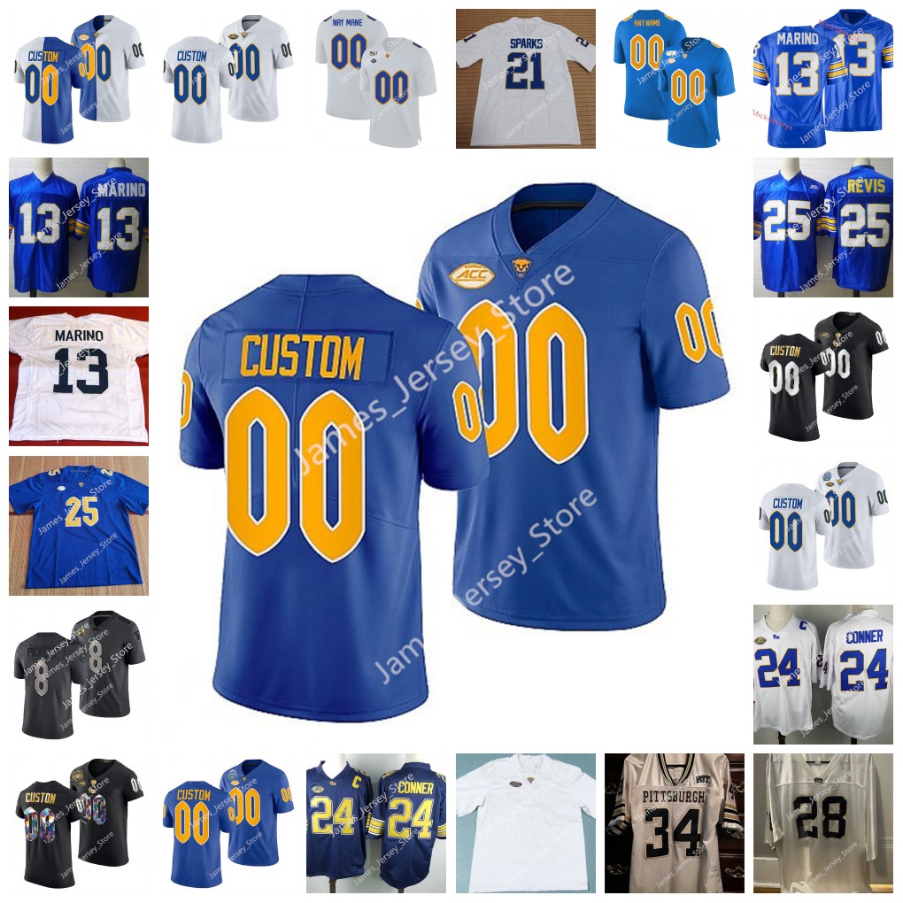 

NCAA Custom Pittsburgh Panthers Stitched Football Jersey 12 M.J. Devonshire 15 Rashad Battle 3 Khalil Anderson 19 Jahvante Royal Daniel Carter Pitt Panthers Jerseys