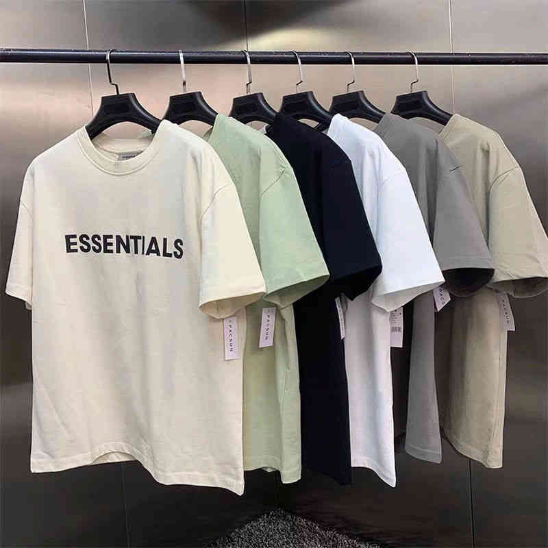 Fashion Essentials Designer t shirts Unisex Men's T-shirts of God Fog Double Line Letter Trend Loose Brand High Street Short Sleeve T-shirt