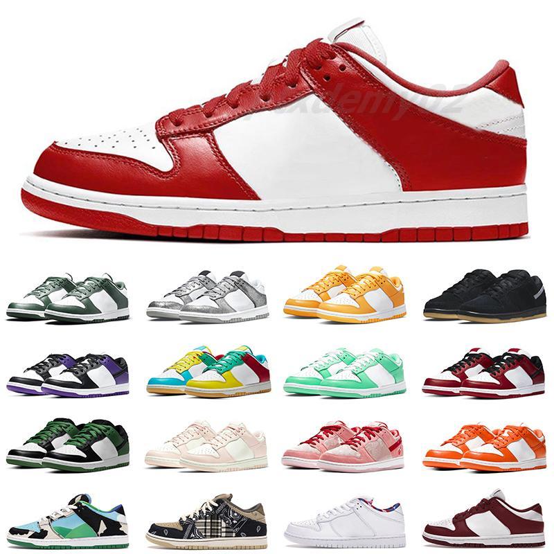 

2022 Womens Mens Casual Shoes Scrap Sea Glass Scrap Archeo Brown Vintage Navy Cactus Jack Red Black White Coast UNC Grey Skate Trainers Designer Sneakers 36-44 ptO2, # 1