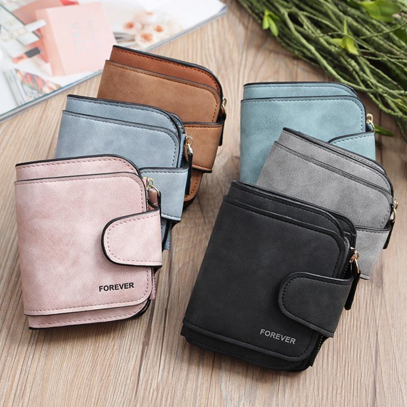 

Fashion Womens Short Wallets Pu Leather Matte High-capacity Casual Coin Purse Zipper Money Bag Hasp Clutch Card Holder Clip, Green