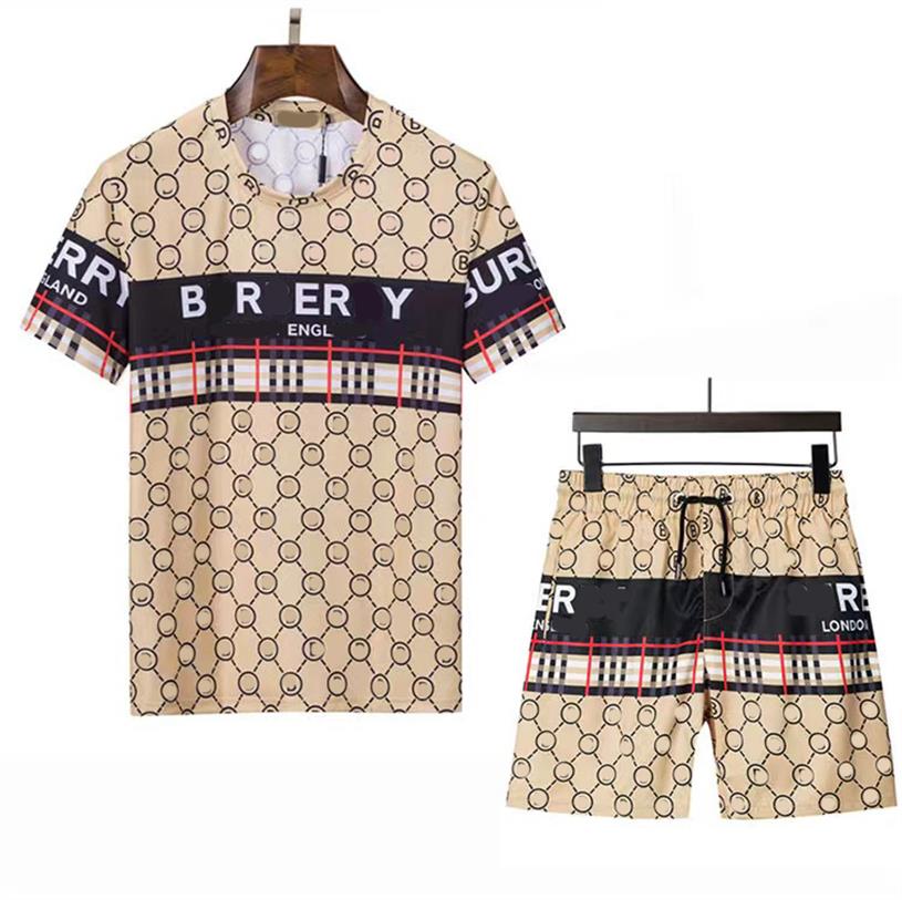 

2022 free delivery Summer Mens Designers Tracksuits Jogging Suit Men Tracksuit Pullover Running Sweatshirt Man Short Sleeve Pants Fashion sweat track suits M-3XL 11, Khaki