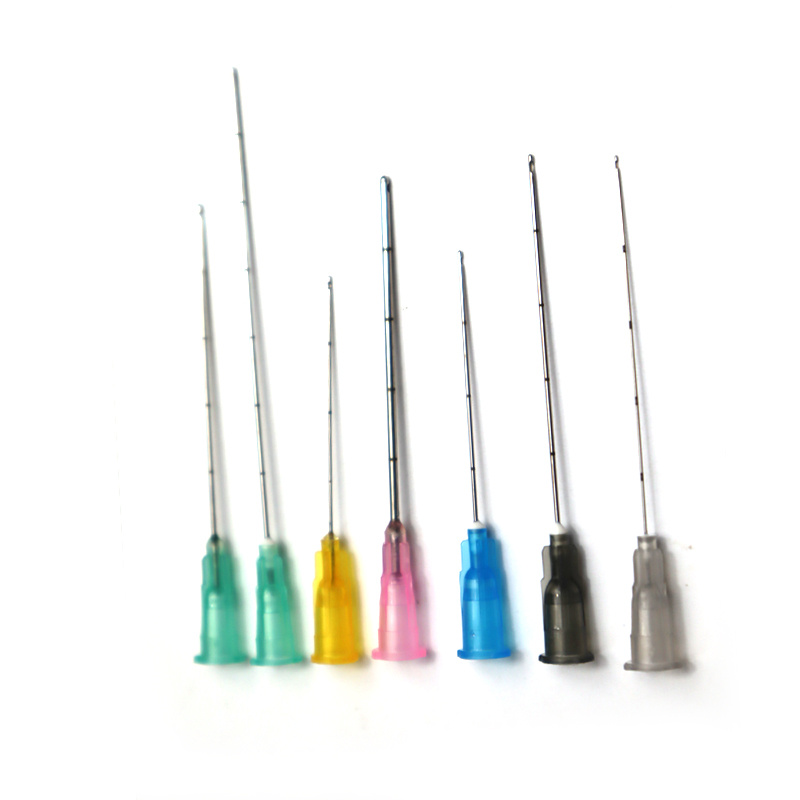 

Blunt tip Cannula Needle 14g 16g 17g 18g 21g 22g 23g 25g 27g 30G X 25mm 38mm 50mm 70mm 100 Steel Cannual Sterilized Tube Cannula Piercings Disposable Dental Irrigation