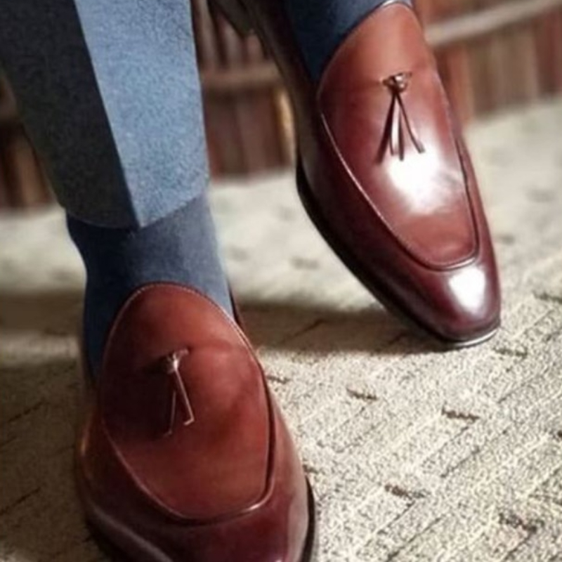 

Loafers Shoes Men PU Low Heel Round Head Solid Color Bow Decoration Classic Simple Fashion Business Official Shoes CP206, Clear