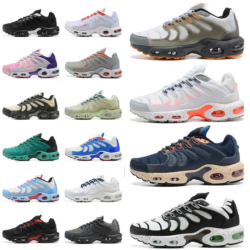 

Authentic Air Terrascape Plus Running Shoes TN Plus Max Obsidian Thunder Blue Men Women Trainers Mint Green Sail Sea Glass Black Barely Volt Sneakers Sports Jogging, 40-47 (5)