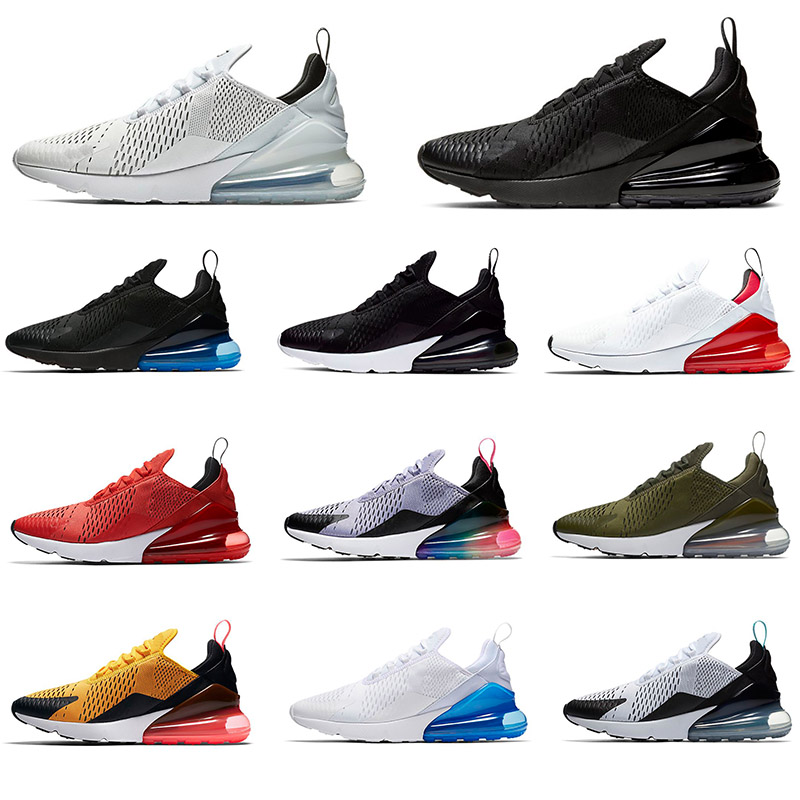 

Sports 270 React Running Shoes Mens Womens Wholesale Top Quality Black White Mesh Blue Barely Rose Medium Olive 27C Bauhaus Trainers Sneakers 36-45, 90