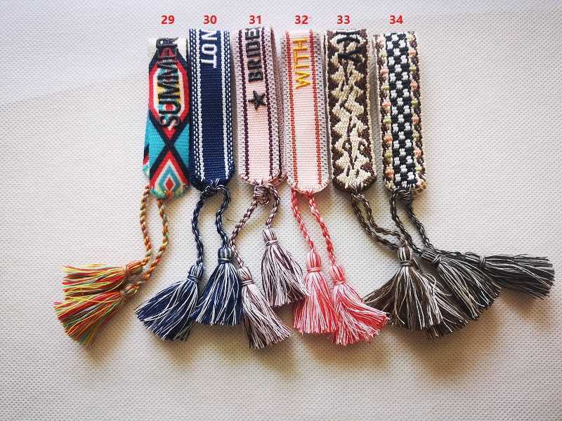 Designer Jewelry Women Bracelets, Woven Cotton Friendship Bracelets for Loved Couple and Best Friends with Pull String Tassels-image-747467996