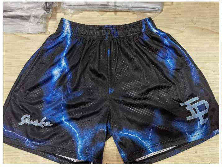 

Inaka Power Shorts Men Women Classic Gym Basketball Mesh Lightning Ip, Turquoise