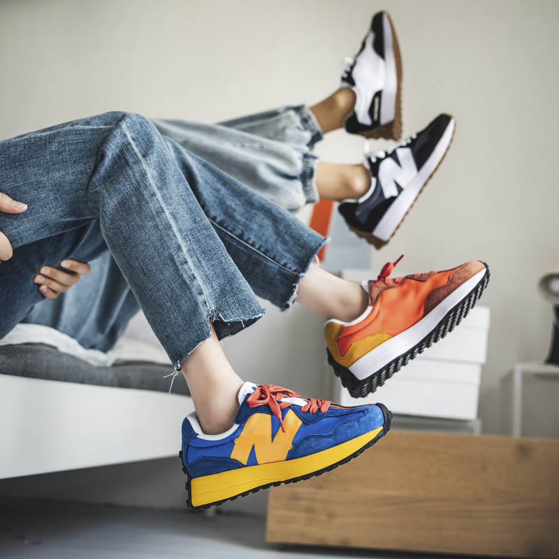 

Casual Shoes Newest Leather Splicing Black White Blue Silk Increase Platform Shoe Party Couple Daddy Sneakers Men Women Trainners