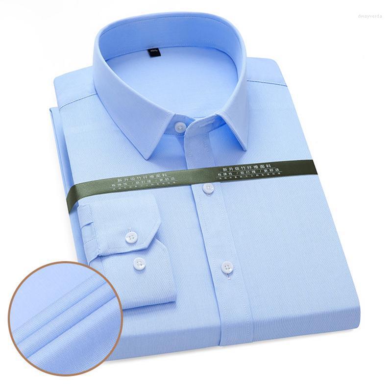 

Men' Dress Shirts Quality Mens Official Business Long Sleeve Bamboo Fiber Striped Shirt For Men Casual Regular Fit Without Pocket Dway22, 1150-10