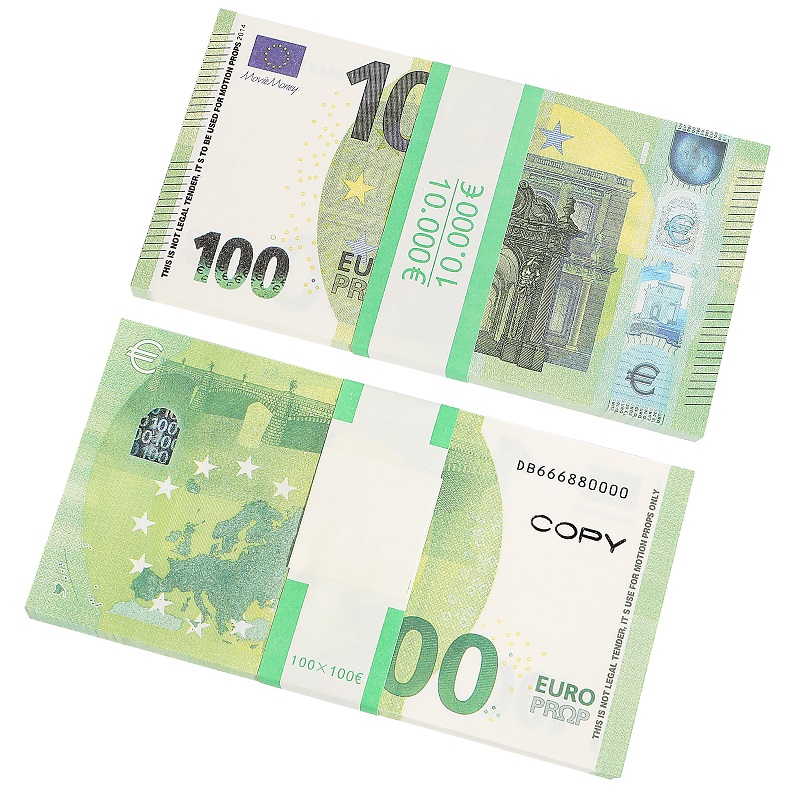 Prop Money Euro Dollars Replica Dollar Bill Fake Play Money Souvenir UK Banknote Pretend Dollar Bills for Home Party Movie Advertising Novelty Pr-image-900490284
