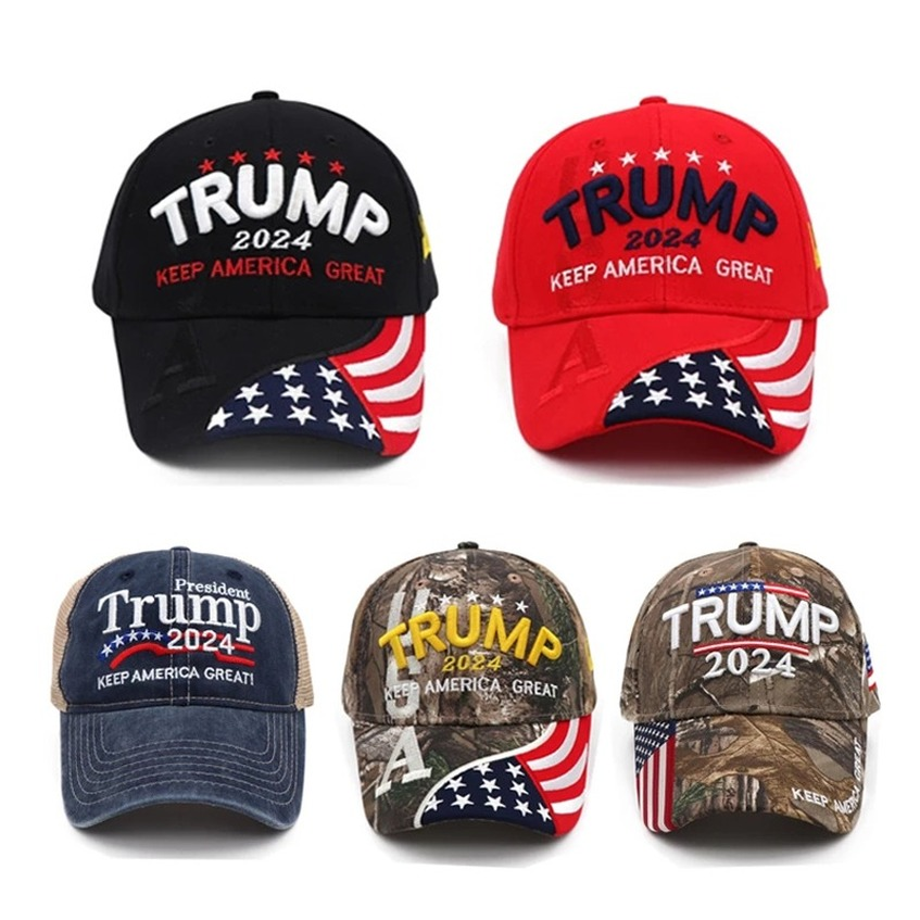 

2024 Donald Trump MAGA Hat Cap Baseball Camo USA KAG Make Keep America Great Again Snapback President Hat Hiking Caps sxaug12, Style 01