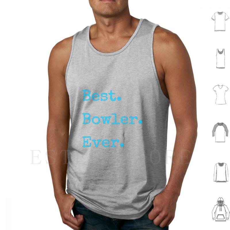 

Men' Tank Tops Cool Bowling T Shirts. Gifts For Bowlers. Vest Sleeveless Bowl Bowler 10 Ten Alley, White;black