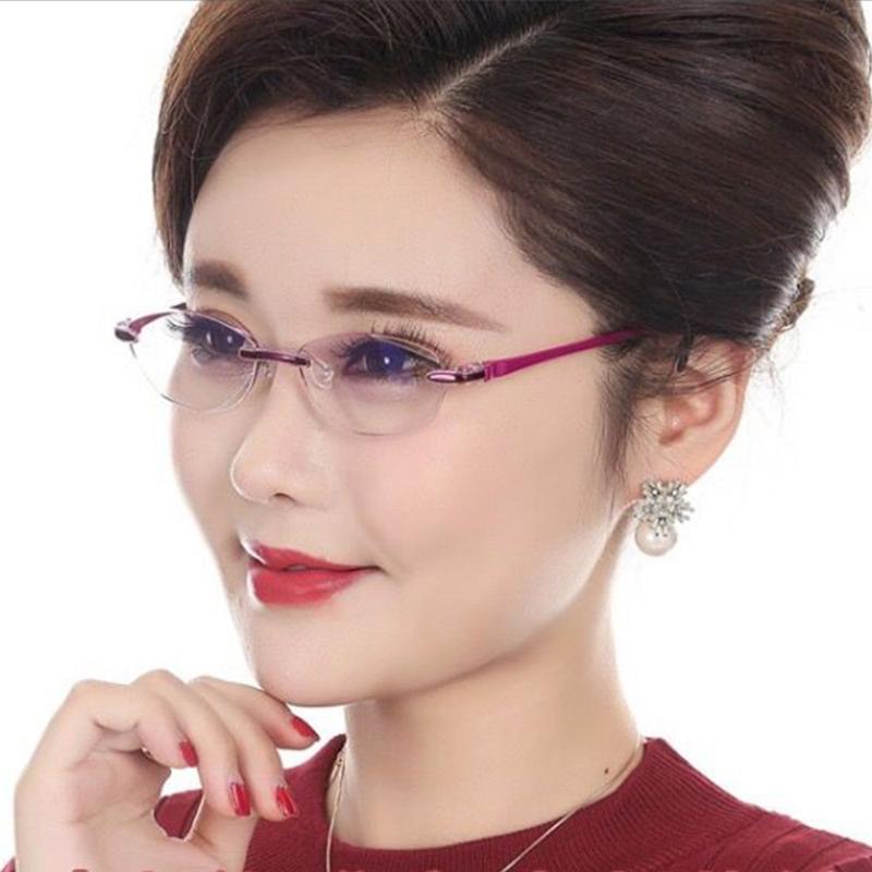 

Sunglasses Reading Glasses Anti Blue Light Fatigue Frameless Diamond Trimming Fashion For Women Men 2022