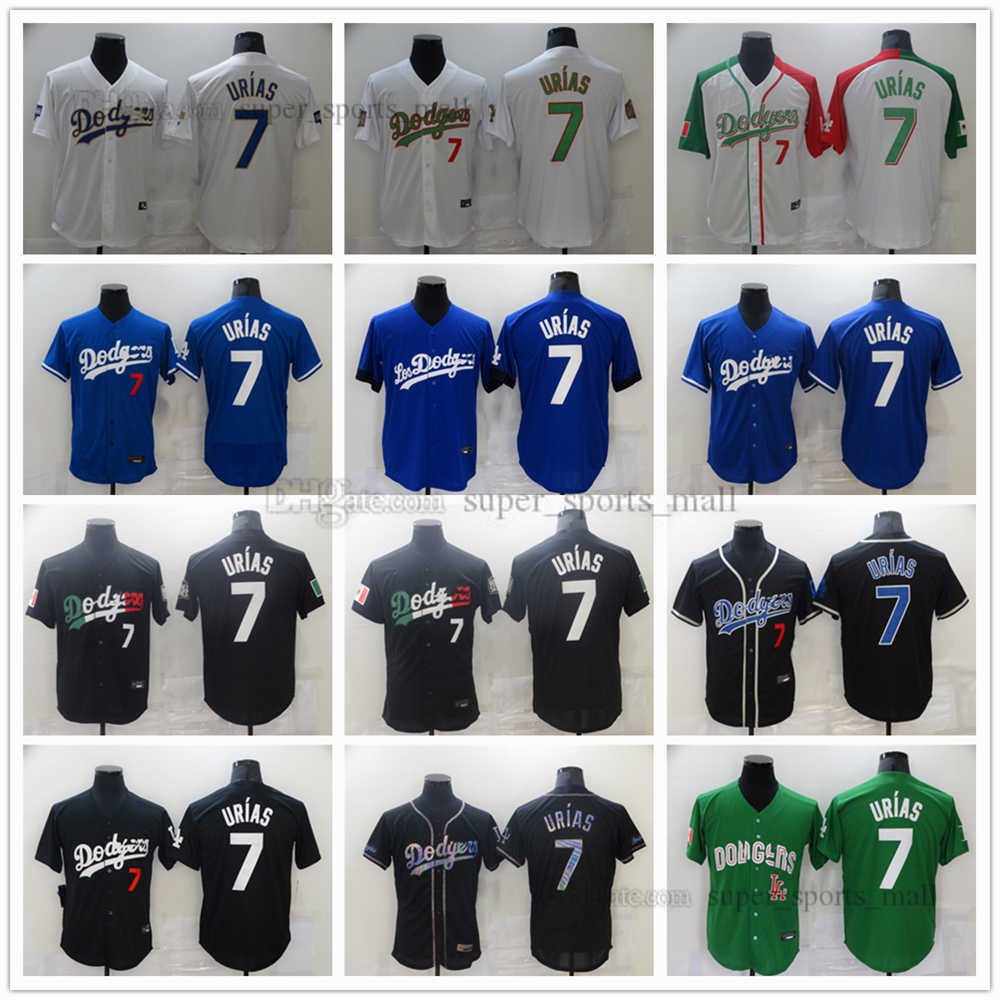 

7 Julio Urias Baseball Jersey Dodgers City Blank Stitched Jerseys Men Women Youth, As picture