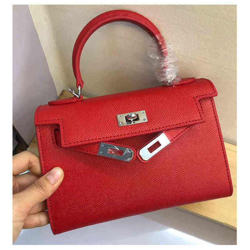 

Herme Kellies Bags Handbag luxurys womencrocodile pattern versatile large capacity second generation bag leather palm one shoulder straddle, Red