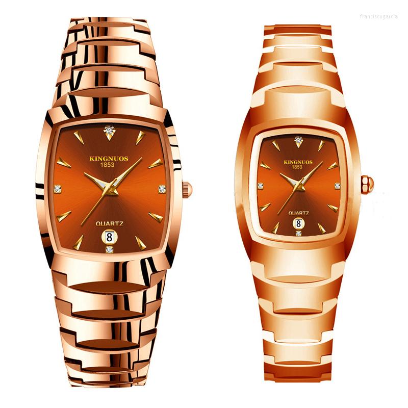 

Wristwatches Fashion Men's Watches Rose Gold Stainless Steel Women's Watch Ladies Quartz Wristwatch Waterproof Male Clock Reloj Homb, Black