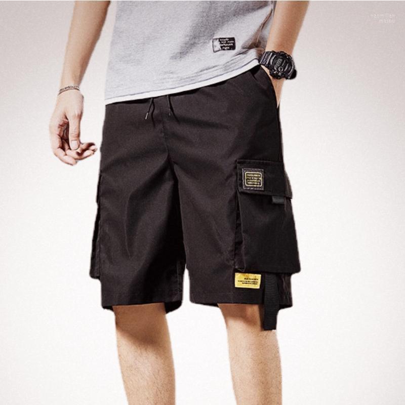 

Men's Shorts Mens Multi-Pocket Beach Cargo Summer Men Harajuku Streetwear Fashion Joggers Hip Hop Naom22, Green shorts