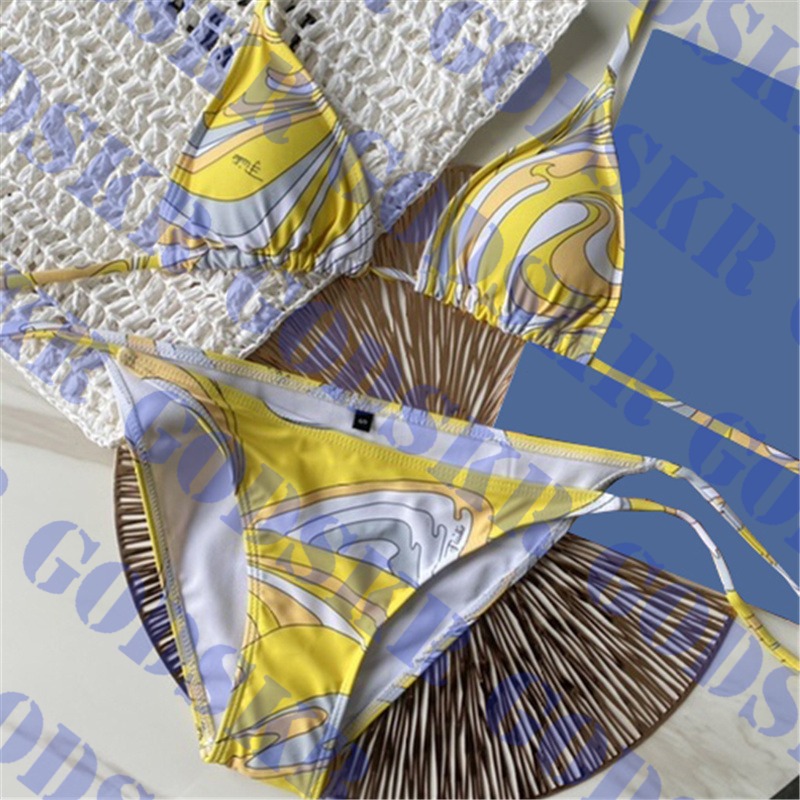 

Summer Womens Bikini Bra Set Fashion Print Swimwear Bikinis Holiday Travel Ladies Swimsuit Much Colors, Please contact me real pic