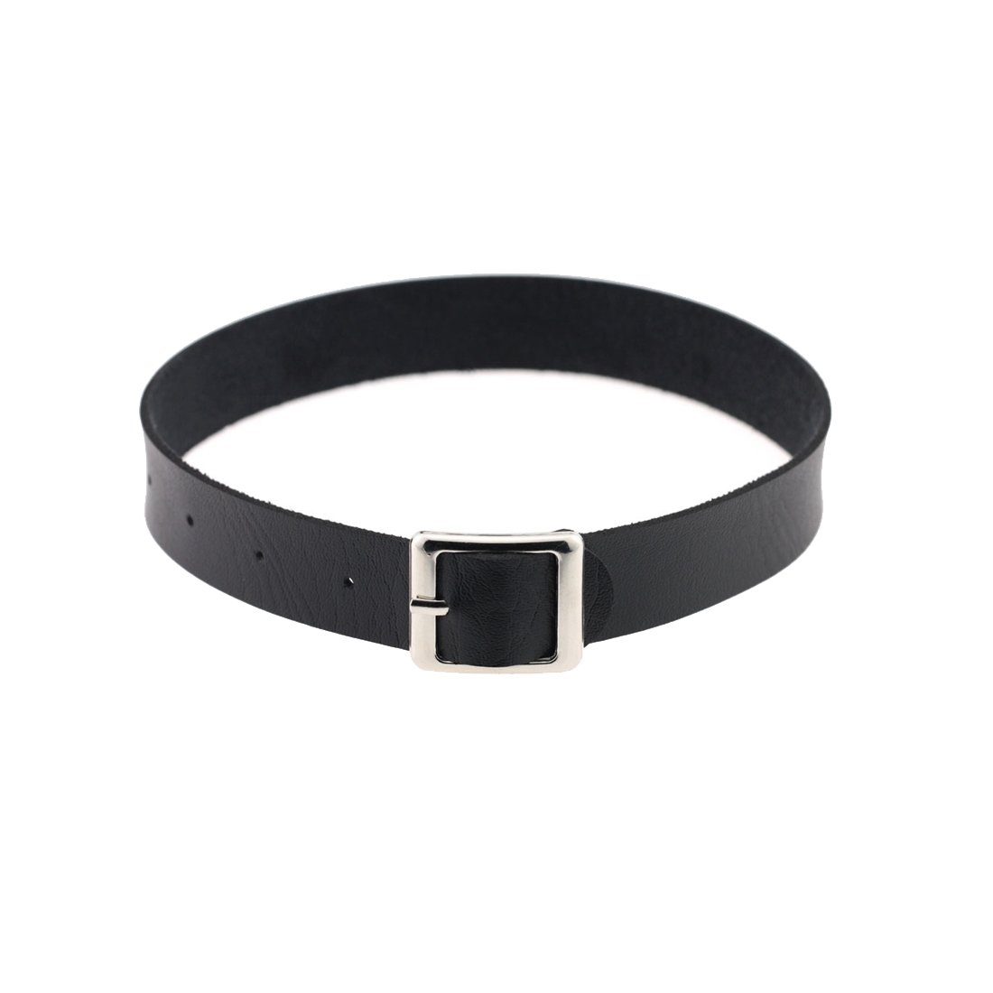 

Collar Necklace Harajuku Black Punk Leather Choker Belt For Men Women Girls amESF