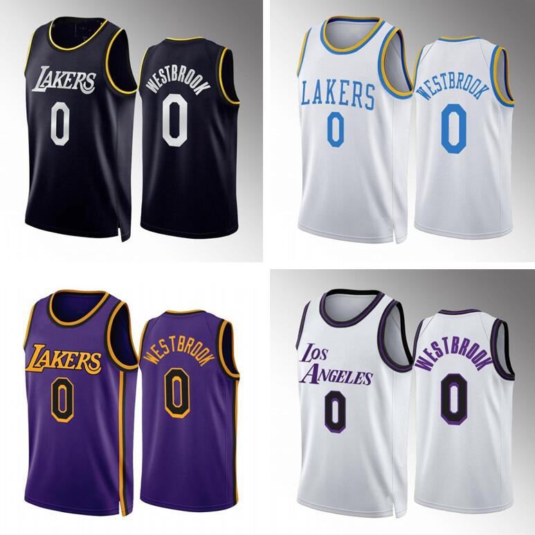 

0 Westbrook Basketball Jersey Men Youth S-XXL black city version jerseys in stock, With logo