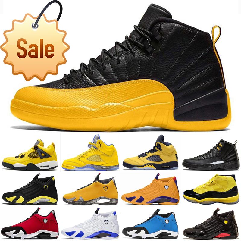 

Shoes Mens 4 5 11 12 14 Outdoor Bumblebee Yellow Black Pack Sneakers Baskets 11s 5s Des Chaussures Schuhe Size 13, As photo 10