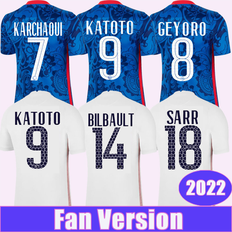 

2022 MATEO DIANI KATOTO Mens Soccer Jerseys SARR GEYORO KARCHAOUI TOLETTI Home Away Football Shirt Short Sleeve Uniforms, Qm9682 2022 home no patch