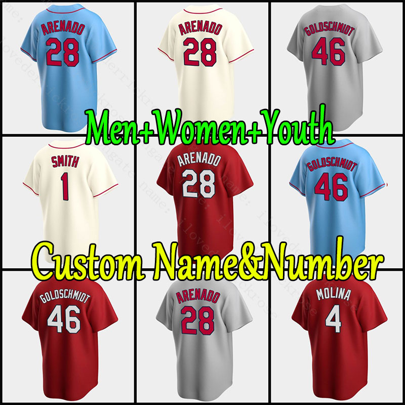 

Custom 5 Albert Pujols Baseball Jersey Nolan Arenado Paul Goldschmidt Yadier Molina Matt Carpenter Cardinal Ozzie Smith Harrison Bader Stan Musial Jerseys, As shown