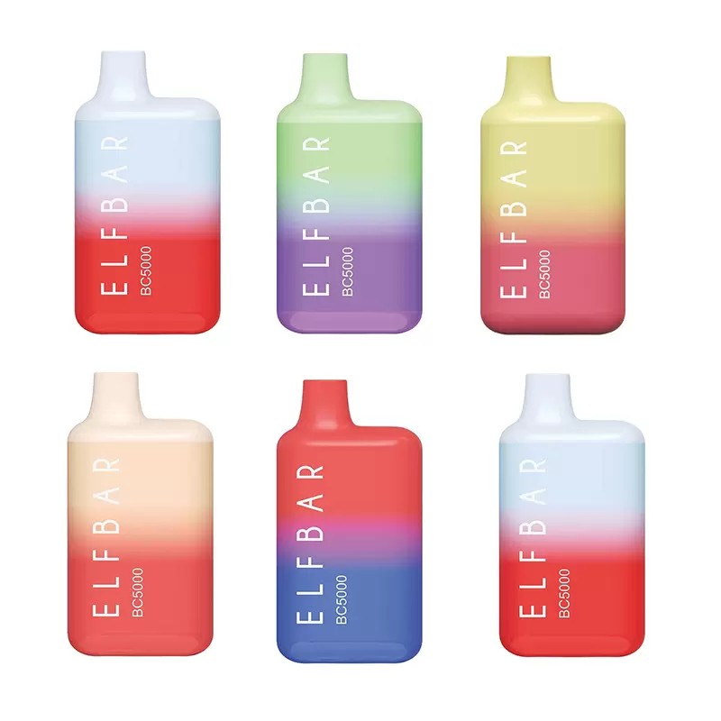 

ELF BAR BC5000 Disposable E cigarettes Pod Device 5000 Puffs 650mAh Rechargeable Battery 13ml Prefilled Cartridge Vape Pen Kit