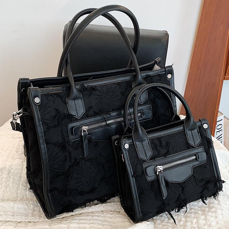 

Evening Bags Large Capacity Canvas For Women Female 2022 Autumn Fashion Tote Luxury Designer Handbag Shoulder Bolso Mujer, Small beige