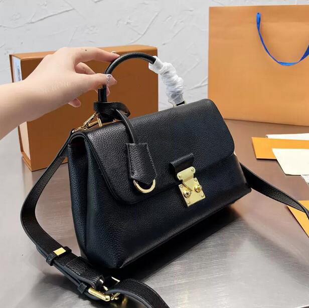 

Evening Bags luxurys designers bags messenger handbag Plain leather classic ladies lock flap cosmetic shoulder bag 3 colors 25cm gold hardware crossbody, Pink