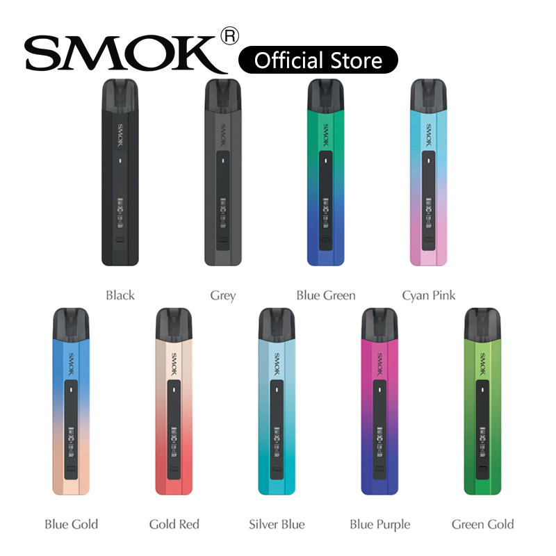 

Smok Nfix Pro Pod Kit 25W Vape Device Built-in 700mAh Battery 2ml Cartridge with 1.2ohm LP2 Meshed Coil 100% Authentic, Silver blue