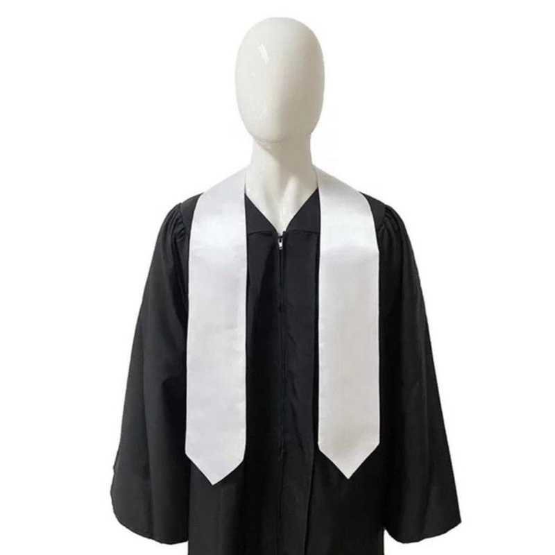 

Sublimation Blank Graduation Tie Stoles Grad Party Gift for Students 60 70 inches Polyester Heat Transfer Graduation Shawl