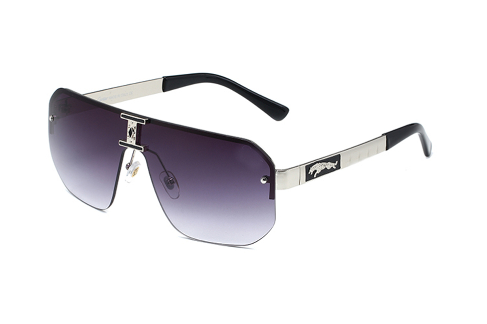 

Luxury Sunglasses C415 UV400 Women Driving Sunglass Leopard With Logo Summer Semi-Rimless Designer