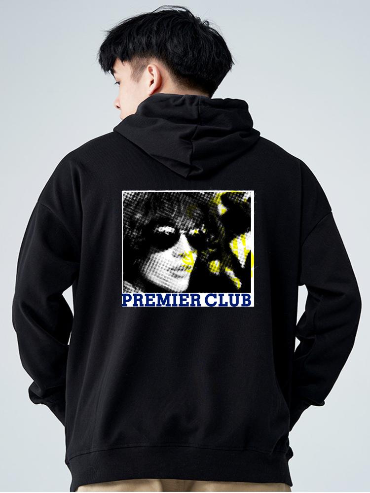 

Men' Hoodies & Sweatshirts PREMIER CLUB Illustration High Temperature Characteristics Thermal Transfer Casual Sweater Men And Women Loose H, Black
