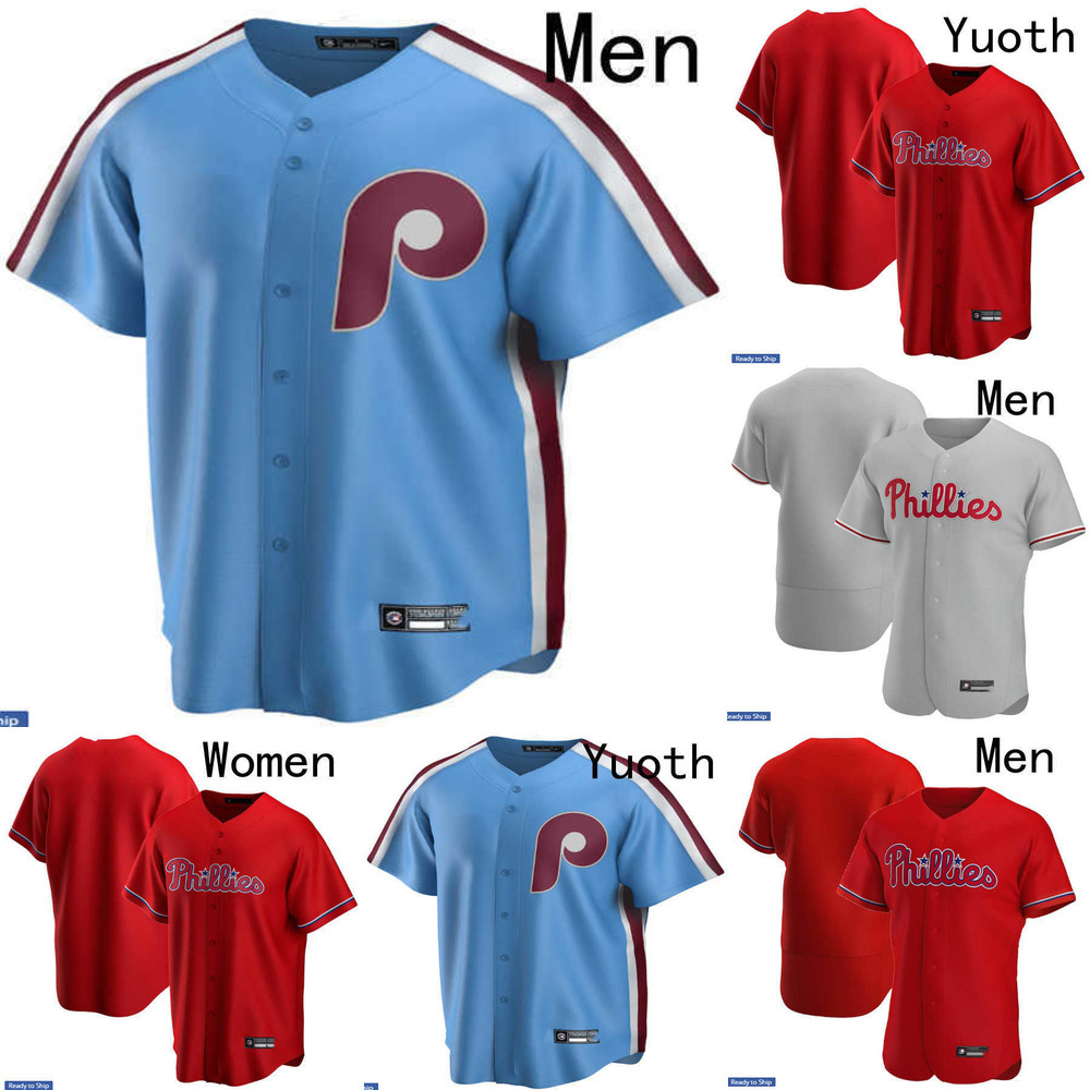 

Men Women Youth Philadelphia''Phillies''2 Jean Segura 7 Johan Camargo 37 Odubel Herrera 20 Mike Schmidt 27 Aaron Nola 10 Darren Daulton Baseball Jersey, Colour
