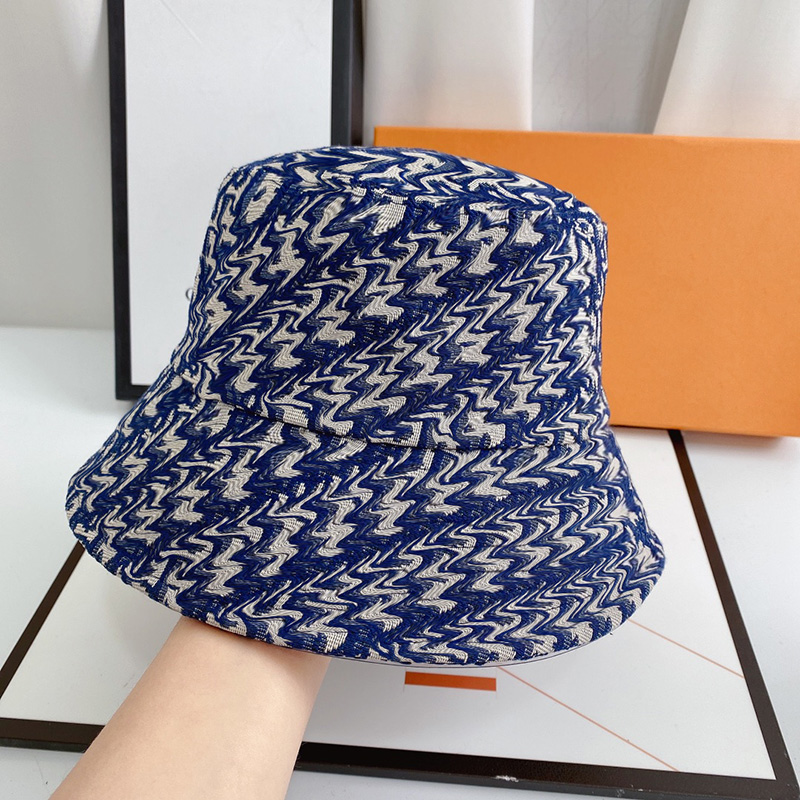 

Classic Bucket Hat Summer Designers Caps Women Men Luxury Fitted Hats Retro Embroidery Casquette Letters D Cap Mens Beanie Womens 2204083WU, Blue